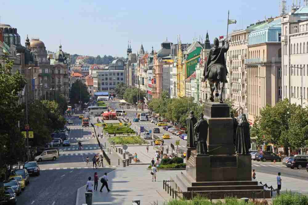 Plaza de Wenceslao en Praga